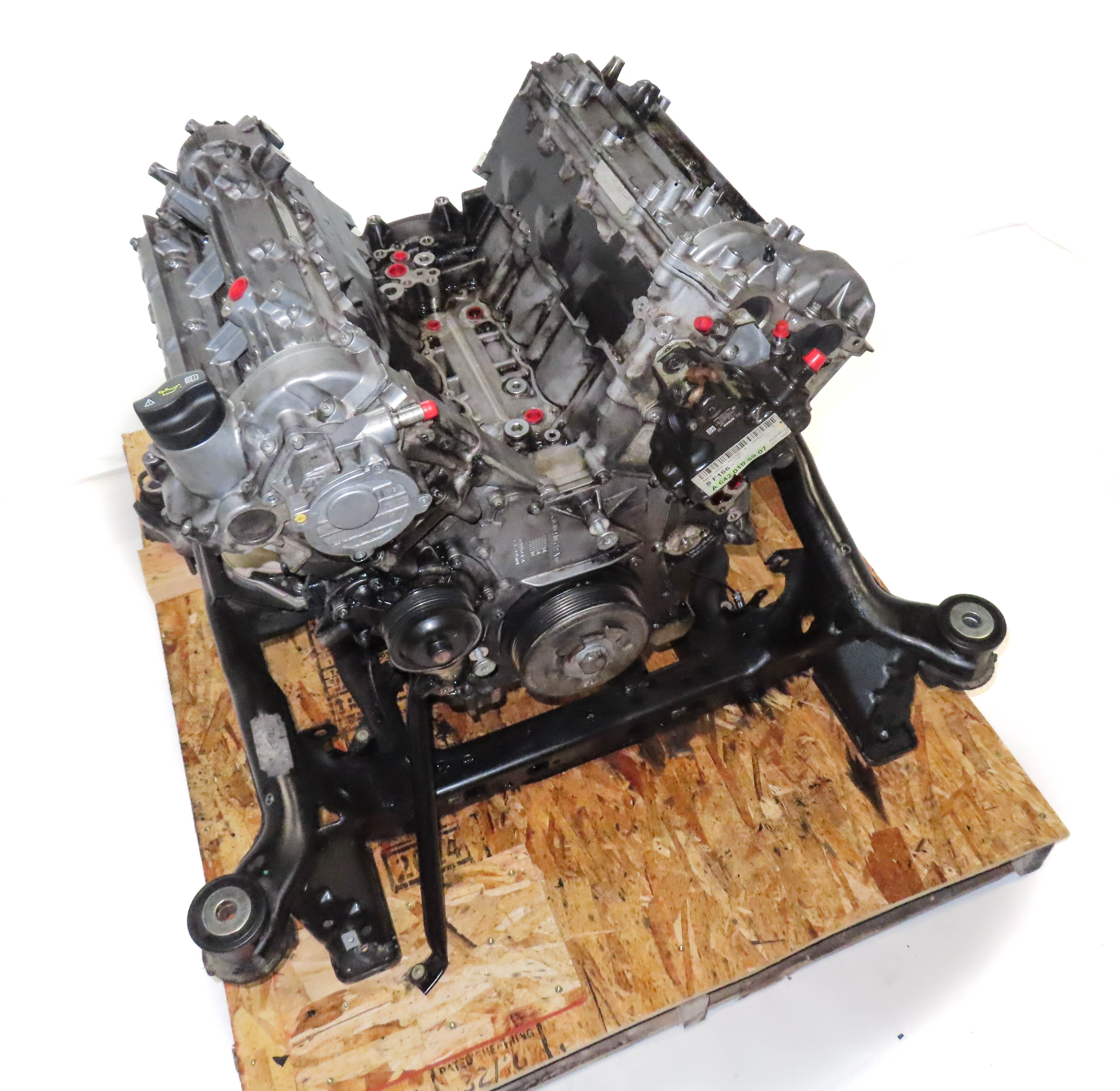 13-16 MERCEDES GL350 (X166) 3.0L DIESEL OM642 LONG BLOCK ENGINE ASSEMBLY (114k) — exact item pictured